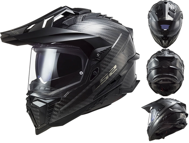 CASCO MOTO LS2 CROSS MX701 C EXPLORER GLOSS CARBONO-22.06 XL